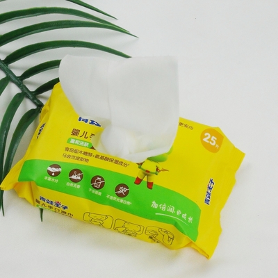 Nettoyage antibactérien de soin de bébé de chiffon humide jetable non-tissé organique