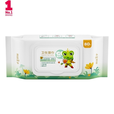 Chiffons humides de voyage hypoallergénique ultra doux sensible pour le visage de bébé