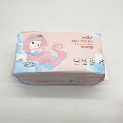 Passages à sec d'un chiffon mous biodégradables adaptés aux besoins du client de label jetables pour l'adulte de bébé