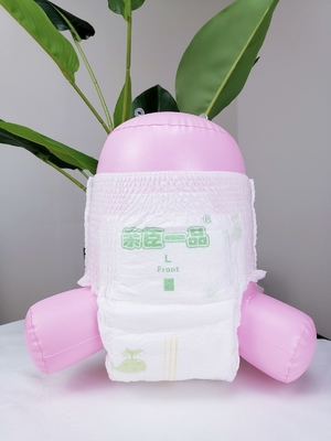 Couche-culotte jetable de bébé de Suface de dessus émouvant mou imprimée avec la bande magique réutilisable