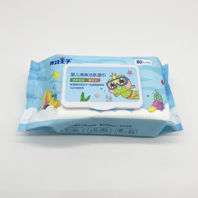 Marque de distributeur faite sur commande de bébé de soin de chiffons humides quotidiens sensibles organiques de l'eau