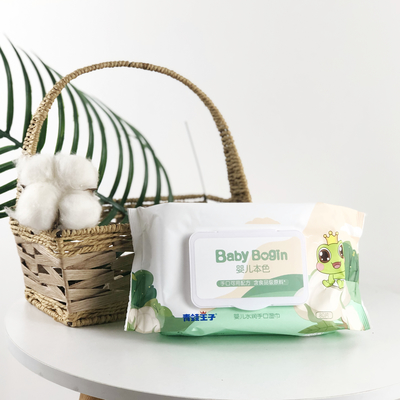 Nettoyage doux biodégradable de chiffons humides jetables non-tissés de Spunlace organique