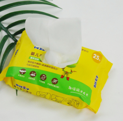 Chiffons non tissés mous de bébé de compte humide du tissu 80 avec le couvercle pour les chiffons humides jetables