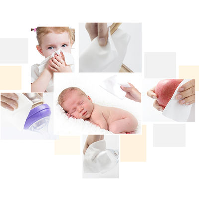l'eau organique jetable du bébé 10pcs essuie des chiffons d'Unscented pour le visage de mains