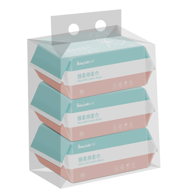 Mouchoirs secs jetables pour le visage de bébé 100% coton pour un usage quotidien
