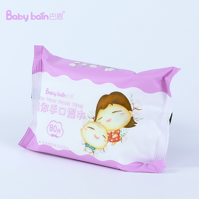 Chiffons humides de chiffons de bébé humide jetable mou de nouveaux-nés