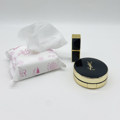 Chiffons faciaux de charbon de bois organique humide jetable de chiffons de retrait de maquillage d'adultes