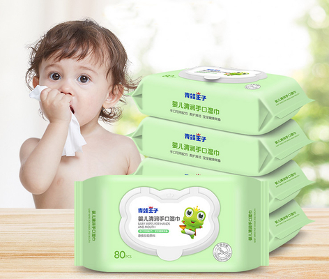 Les chiffons humides de bébé de fibre en bambou nouveau-née sensible pèlent le soin naturel