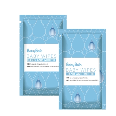 Chiffons humides de 99% de l'eau de bébé en bambou biodégradable organique de fibre pour la peau sensible