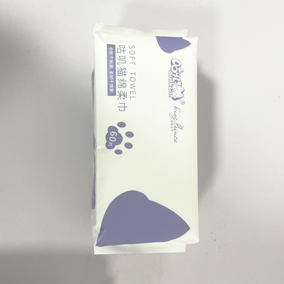 Échantillon gratuit de lingettes sèches jetables en fibre de bambou bio Nettoyage du visage
