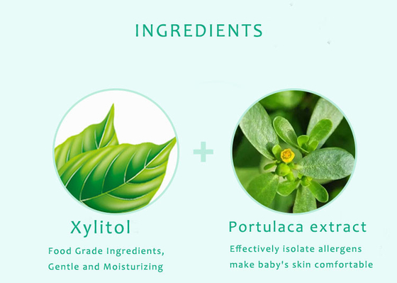 2022 80 pièces eau pure organique humide bébé lingettes non tissées non parfumées