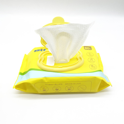 Usine hypoallergénique de lingettes humides jetables biodégradables de peau nouveau-née sensible basée