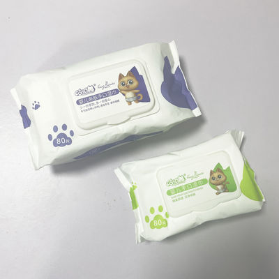 Tissu humide 80 tire les lingettes non tissées douces pour bébé avec couvercle