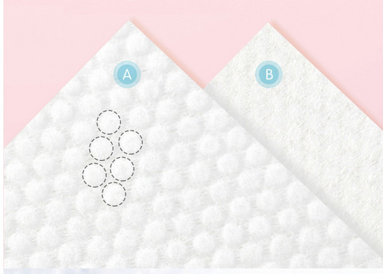 100 PCS ont adapté le chiffon aux besoins du client humide sec de coton de coton mou jetable organique de passage à sec d'un chiffon
