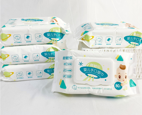 OEM Mini Wipes Wipes Pochette Portable 10 pièces Lingettes humides jetables pour enfants
