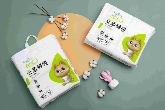 Échantillon gratuit de taille 2 d'échantillon gratuit de petit paquet de couches pour bébés jetables au Japon