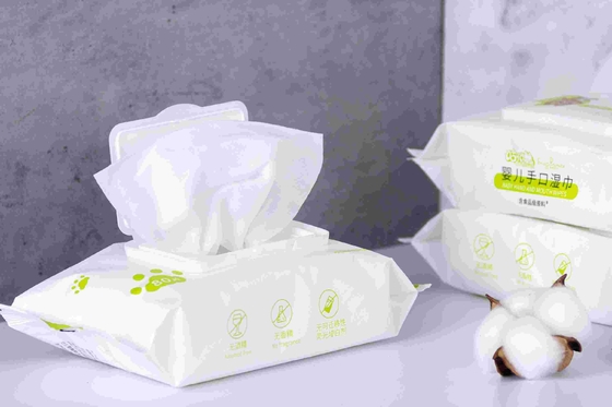 Biodégradable 99,9 essuie-mains organiques purs nettoyant les lingettes humides jetables pour bébé