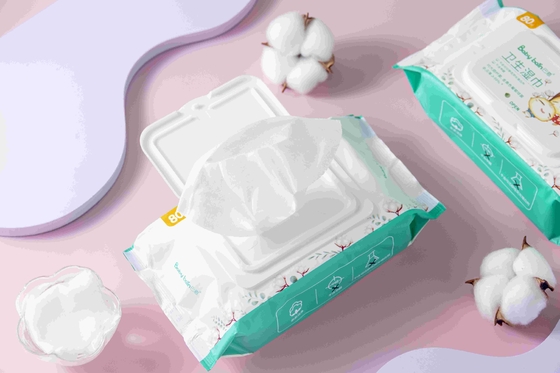 Biodégradable 99,9 essuie-mains organiques purs nettoyant les lingettes humides jetables pour bébé