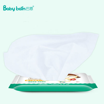 Chiffons organiques de nettoyage mous non-tissés de l'eau de grange de bébé de Spunlaced