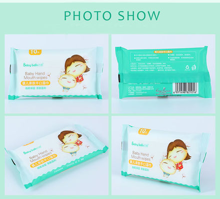 Chiffons organiques de nettoyage mous non-tissés de l'eau de grange de bébé de Spunlaced