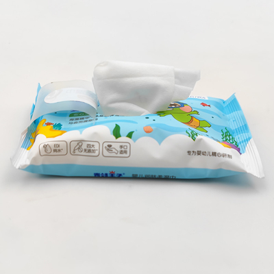 Tissu humide de chiffons témoin de bébé biodégradable en bambou de luxe fait sur commande sans n de tissu naturel