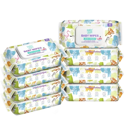 Nettoyage jetable matériel de Spunlace de chiffons humides organiques de bébé de la Chine