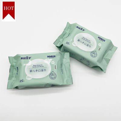 Chiffons humides de bébé non-tissé d'aperçu gratuit de marque de distributeur jetables