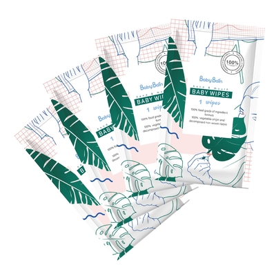 Corps hypoallergénique personnalisable de bébé d'Unscented Flushable nettoyant les chiffons humides de tissu humide