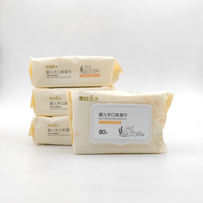 Le bébé humide biodégradable écologique de soin de peau sensible essuie la fibre en bambou basée sur usine