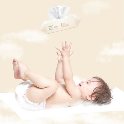Naturel organique de Spunlace de soin de bébé de bouche de chiffon humide nouveau-né inodore mou de nez