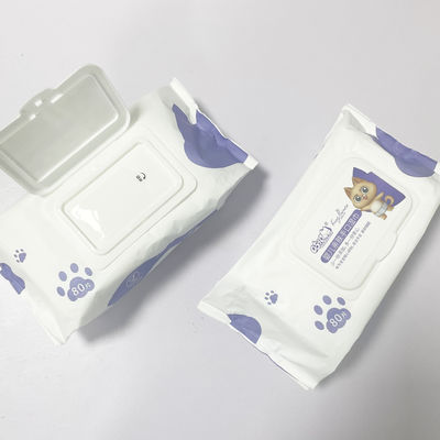 Chiffons humides 80pcs d'Unscented de textile tissé biodégradable pur de l'eau non pour le soin de bébé