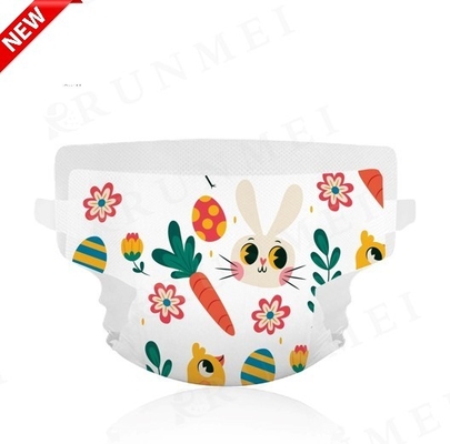 Couche-culotte jetable de bébé de brave homme superbe avec l'indicateur d'humidité de colle