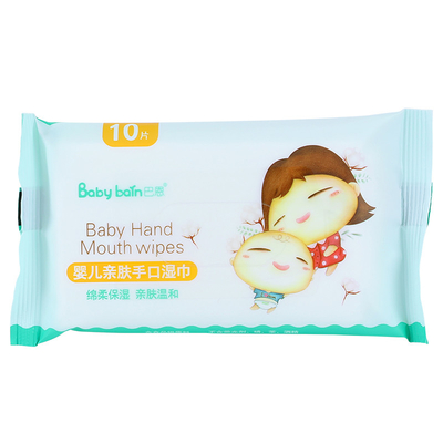 Nettoyage de bouche humide de main de bébé de chiffons de marque de distributeur de l'eau sensible jetable d'OEM