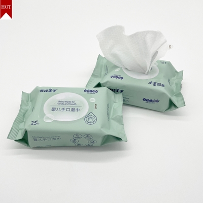 Chiffons humides épais non tissés jetables faits sur commande de bébé de Spunlace