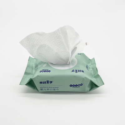 Chiffons humides épais non tissés jetables faits sur commande de bébé de Spunlace