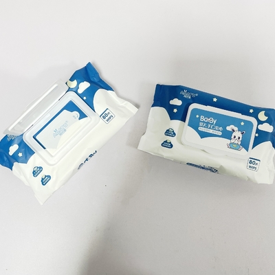 organin humide de chiffons de bébé biodégradable du tissu 100ct naturel freshable