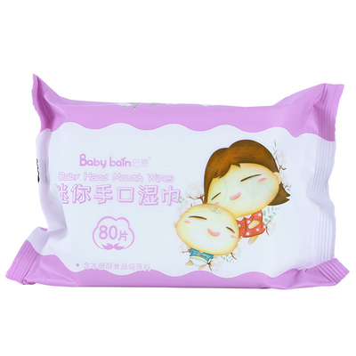 Le bébé jetable heureux et gentil d'Unscented essuie pour les chiffons humides d'usine de la Chine de visage de mains
