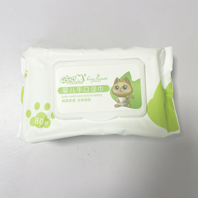 Le nouveau bébé organique naturel de l'eau du boom 99 essuie les chiffons humides de nettoyage de bébé de peau sensible