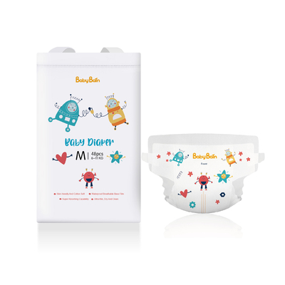 Couche jetable de bébé de vente des prix de bébé de couche-culotte de haut film respirable abordable chaud d'absorption