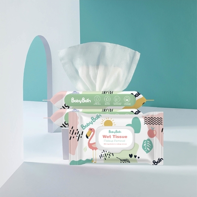Le bébé naturel de coton essuie le chiffon biodégradable organique de l'eau pour la peau sensible de bébé