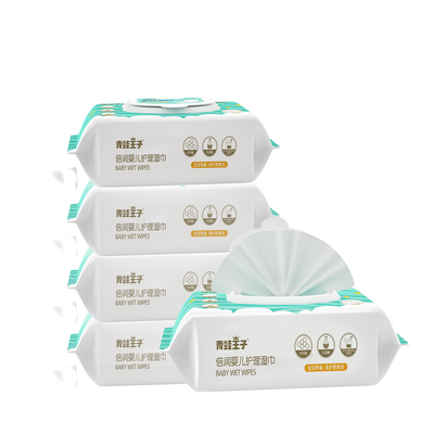 Les chiffons humides Unscented du bébé à base d'eau du bébé 99,9% biodégradables de chiffon sensible