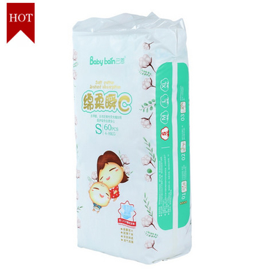 Couche-culotte molle de soins de la peau des bons prix en gros toutes les couches-culottes jetables de bébé de taille pour le nourrisson