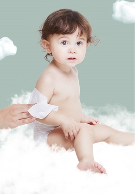 Chiffons humides de Cottonc Unscented Waterwipes de bébé original biodégradable de haute qualité de parfum