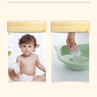 Chiffons humides de Cottonc Unscented Waterwipes de bébé original biodégradable de haute qualité de parfum