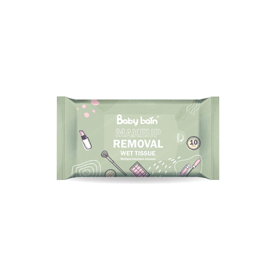 Le solvant humide de maquillage de massage facial individuel de paquet essuie l'OEM de marque de distributeur