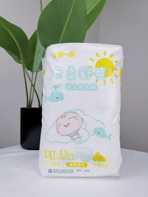 Pantalon jetable absorbant extérieur sec de bébé avec la Manche de prévention de la fuite 3D