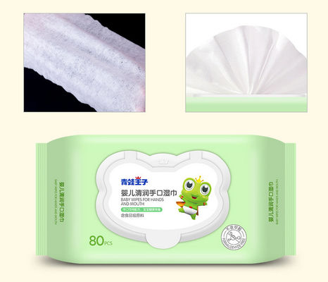 Les chiffons humides de nouveau bébé organique naturel de conception adoucissent des chiffons de l'eau de coton pour le bébé