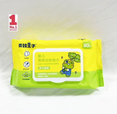 OEM Logo Hand Sanitizing Wet Wipes privé 50pcs sans alcool