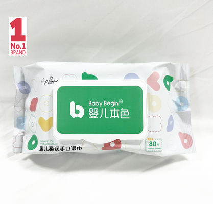 De Spunlace de tissu de bébé de chiffons textile tissé humide non jetable pour le bébé