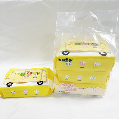 Aloès naturel de la meilleure qualité Vera Disposable Baby Wipes 80 tractions par chiffons humides jetables de sac